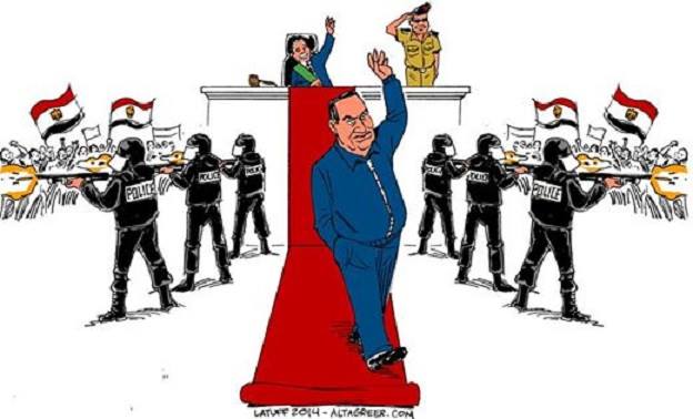 Karikatür – Mısır’ın devrik diktatörü aklandı(!)