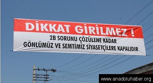 Siyasilerin bu mahalleye girişi yasak!