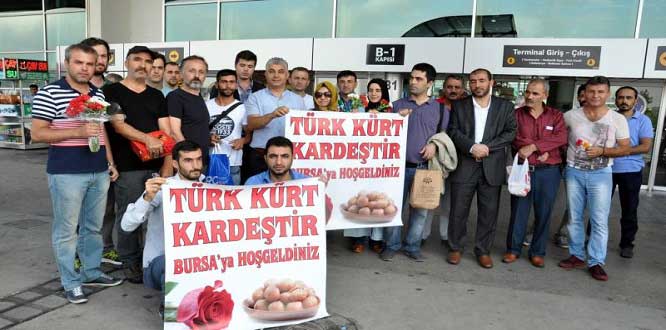 Bursa halkından kardeşliğe vurgu