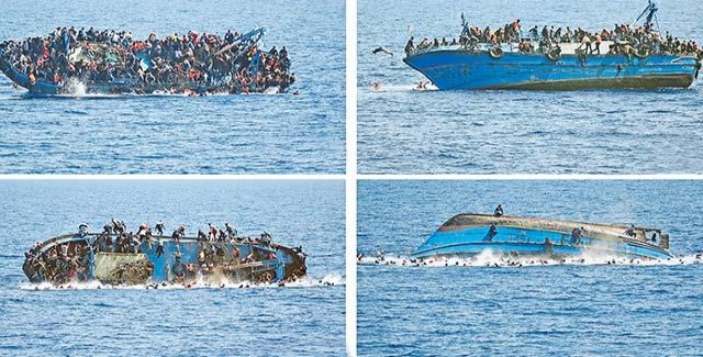 700 kişilik göçmen teknesi alabora oldu: 450 kişi kayıp!