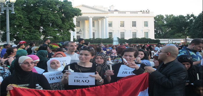 Irak’taki Katliam Beyaz Saray Önünde Protesto Edildi