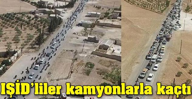 IŞİD’liler kamyonlarla kaçtı