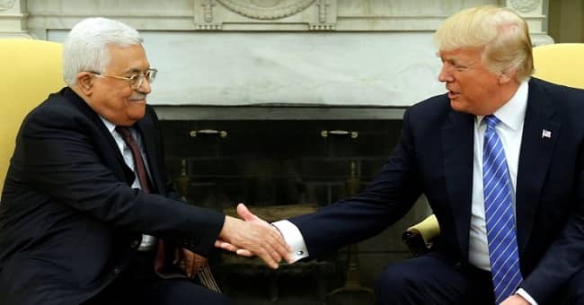 Trump’tan işgalci israil uşağı Mahmut Abbas’a övgü