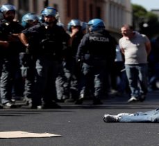 İtalya’da mültecilerin protestosu