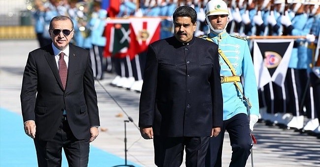 Cumhurbaşkanı Erdoğan, Maduro’yu törenle karşıladı