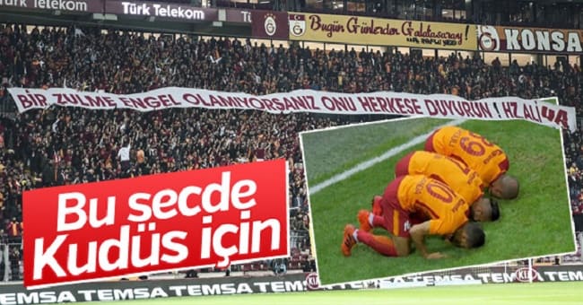 Galatasaraylı Futbolculardan Kudüs’e destek