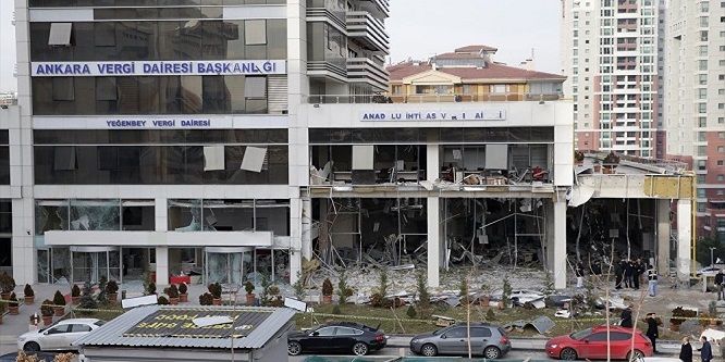 Ankara’daki vergi dairesi patlamasına ilişkin görüntüler ortaya çıktı