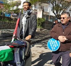 Filistin İçin Yollara Düşen İsveçli Aktivist Ankara’ya Ulaştı