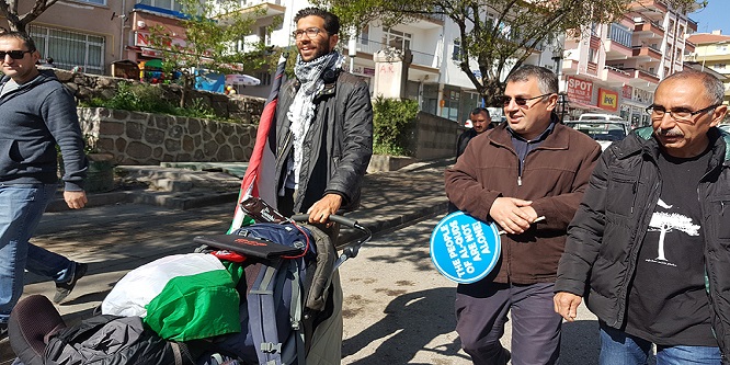 Filistin İçin Yollara Düşen İsveçli Aktivist Ankara’ya Ulaştı