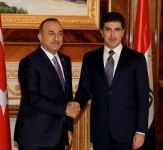 Çavuşoğlu, IKBY Başbakanı Neçirvan Barzani ile görüştü