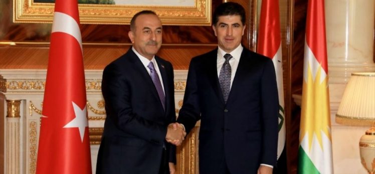 Çavuşoğlu, IKBY Başbakanı Neçirvan Barzani ile görüştü