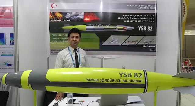 Yangın söndürme bombası icat etti