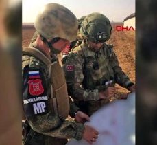 El-Bab’da Türk ve Rus askeri yetkililer arasında görüşme