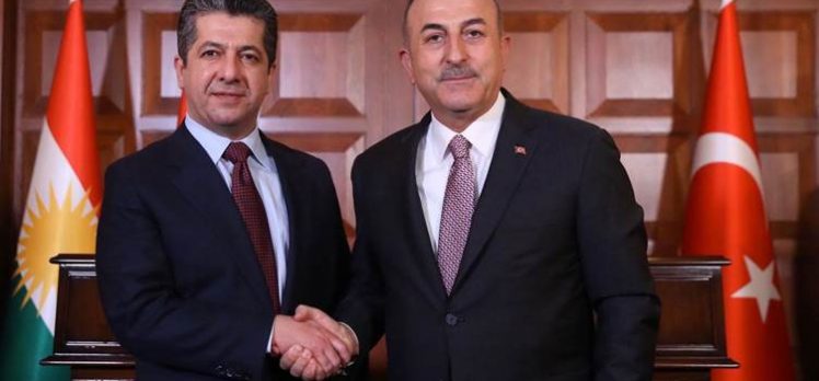 Çavuşoğlu ve Barzani’den ortak basın açıklaması