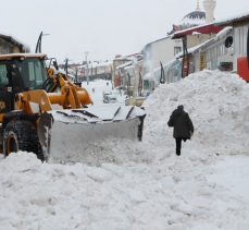 Kar kalınlığının 1 metreyi geçtiği ilçede günde 60 kamyon kar taşınıyor