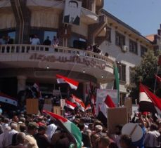 Suriye’nin Haseke ve Kamışlı kentlerinde işgalci ABD karşıtı protesto