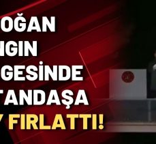 Marmaris’te orman yangınları için bölgeye giden Erdoğan, halka çay fırlattı