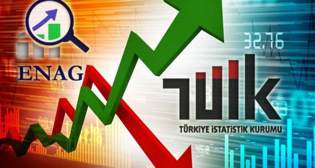 TÜİK ve ENAG’ın açıkladığı yıllık enflasyon rakamları arasında uçurum var